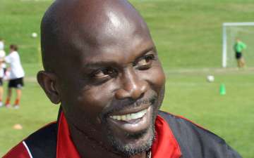 George Weah, former footballer and Ballon d'Or, guest in the AC Milan Academy Camp Sporteventi