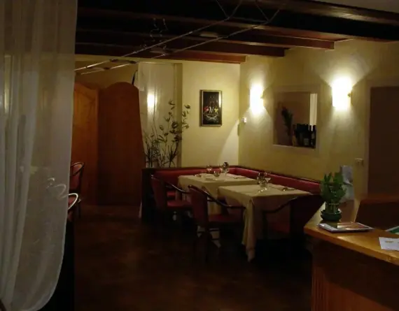 The restaurant of the Hotel Flora in Vittorio Veneto Italy